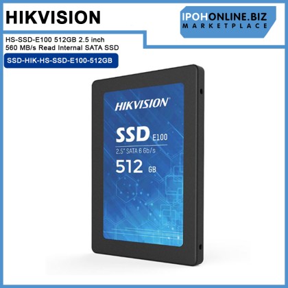 Hikvision HS-SSD-E100 512GB 2.5 inch 560 MB/s Read Internal SATA SSD Hikvision HS-SSD-E100 512GB 2.5 inch 560 MB/s Read Internal SATA SSD